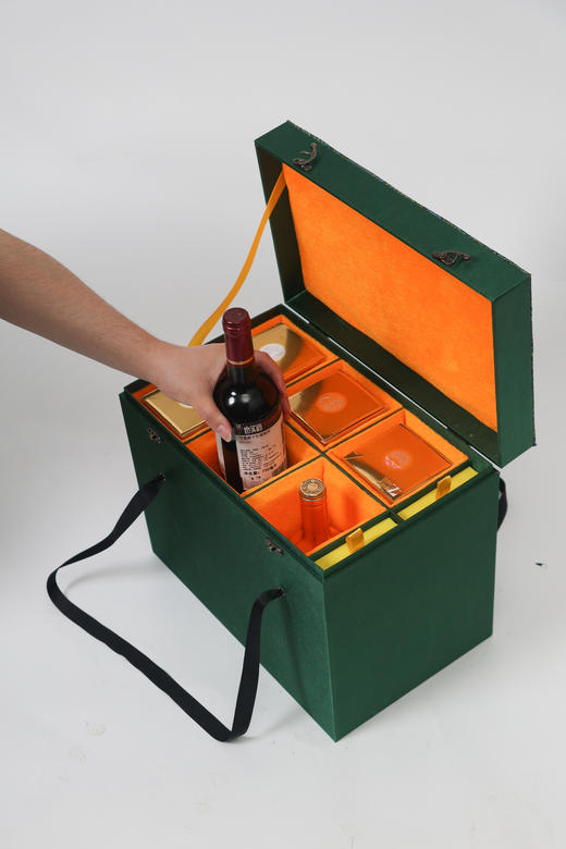 桐悦高档礼品白酒礼盒包装通用白酒密封送礼手提可外带木制酒箱锦盒 商品图2