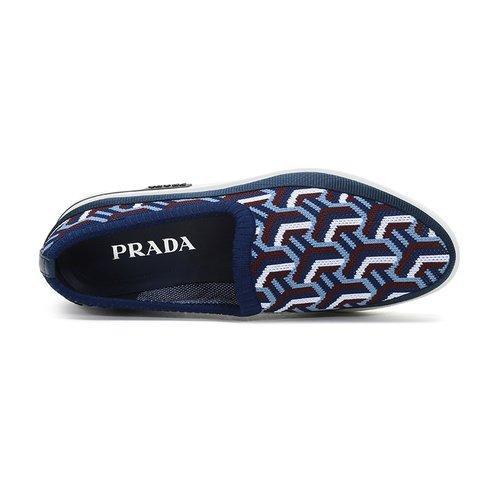 PRADA/普拉达 男士织物针织运动鞋平底鞋 4D3398 3KR7 商品图3