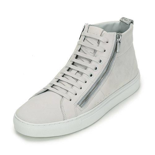HUGOBOSS/雨果博斯 男士绒面皮革高帮系带休闲运动鞋50433527 商品图1