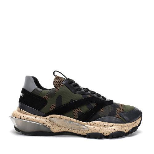 Valentino/华伦天奴 男士织物配皮Bounce运动鞋 RY2S0B05 UDZ 商品图0