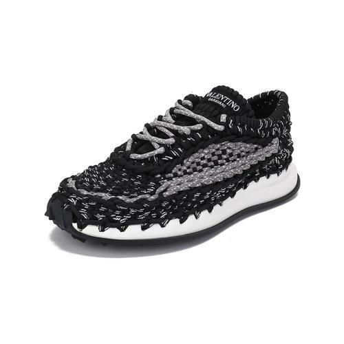 Valentino/华伦天奴 男士织物CROCHET钩织系带休闲运动鞋 WY2S0E41 ZXB 商品图1