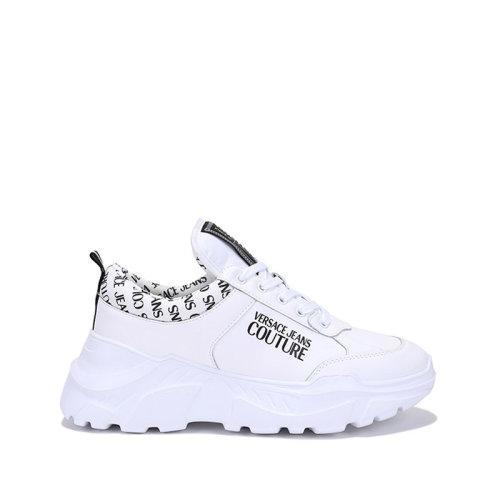 VERSACE JEANS COUTURE/VERSACE JEANS COUTURE 范思哲 2021款 男士皮革/织物系带厚底休闲运动鞋 71YA3SC1 ZP020 商品图5