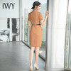 IWY/橘色工衣女高端珠宝店销售工作服假两件设计感职业连衣裙短袖Q707 商品缩略图3