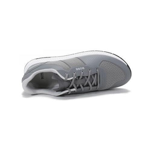 HUGO BOSS/雨果博斯 2021款 男士织物等多种材质拼接网眼系带休闲运动鞋 50452025 商品图3