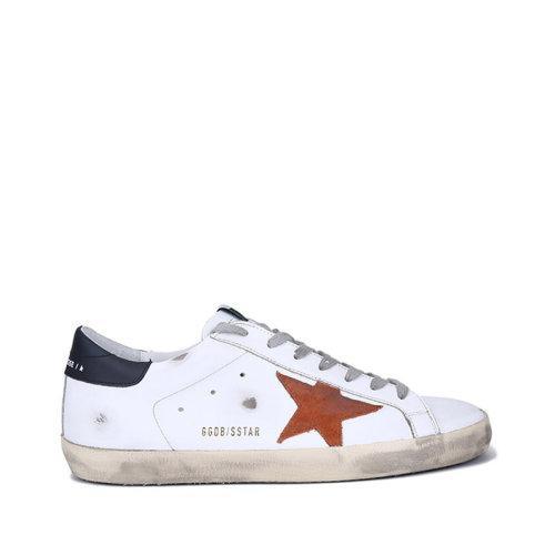 GOLDEN GOOSE DELUXE BRAND/GOLDEN GOOSE DELUXE BRAND黄金鹅 男士皮革Super-Star系带休闲运动鞋板鞋脏脏鞋 GMF00101 F002120 商品图0