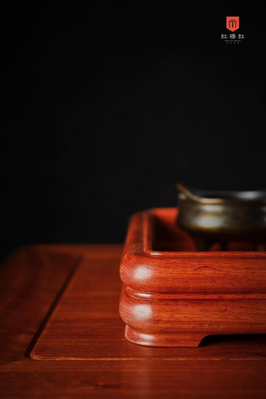 红桥红  家具严选  缅甸花梨（大果紫檀）【见素文盘】 商品图5