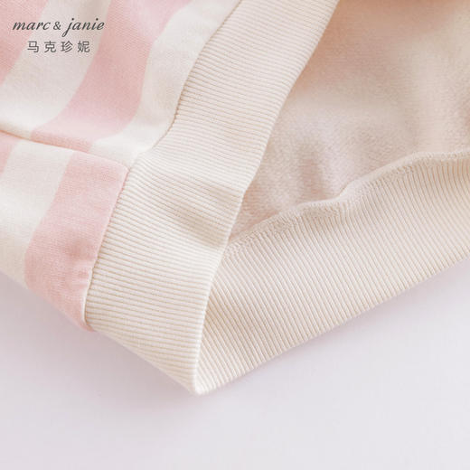 马克珍妮春装新款 男女童条纹印花拉绒卫衣 儿童上衣221155 商品图5