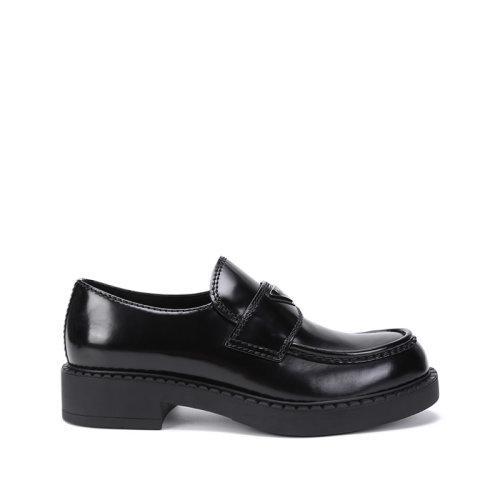 PRADA/普拉达【22春夏新款】男士Chocolate系列皮革乐福鞋厚底鞋皮鞋 2DE127 055 商品图0