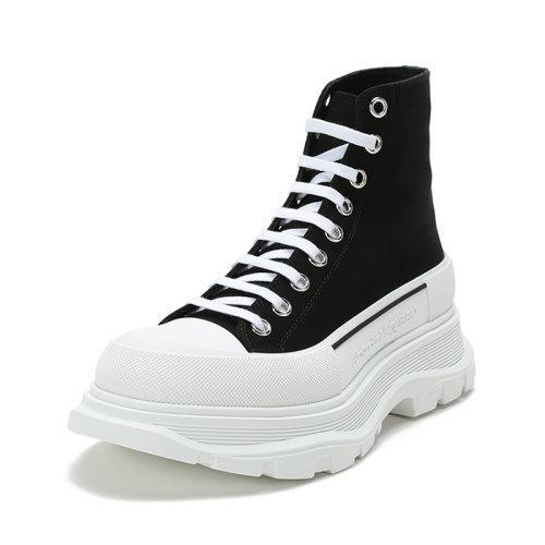 Alexander McQueen/亚历山大麦昆 2021款 男士织物系带厚底靴子短靴 604254 W4L32 商品图6