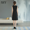 IWY/高端无袖西装连衣裙女显瘦时尚赫本风小黑裙气质职业装A字裙Q753 商品缩略图3