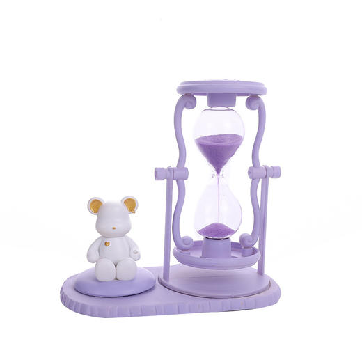 「时尚ins风！暴力熊沙漏」摆台沙漏计时器ins可爱流沙瓶生日礼物家居桌面摆件装家居饰品 商品图4