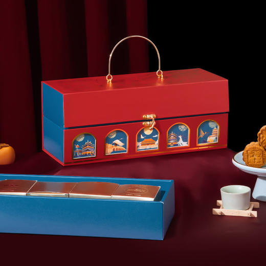 中秋月饼包装盒高档礼盒烘焙店甜品包装空盒【仅礼盒 包装盒DIY】 商品图2