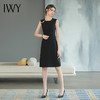 IWY/高端无袖西装连衣裙女显瘦时尚赫本风小黑裙气质职业装A字裙Q753 商品缩略图2