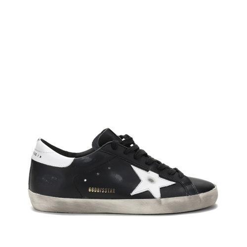GOLDEN GOOSE DELUXE BRAND/GOLDEN GOOSE DELUXE BRAND黄金鹅 男士皮革Super-Star系带休闲运动鞋板鞋脏脏鞋 GMF00101 F000321 商品图0