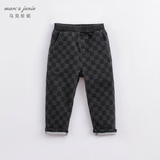【打折】马克珍妮秋装 女童印花仿针织牛仔裤 儿童裤子221671 商品图3