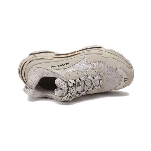 Balenciaga/巴黎世家 男士TRIPLE S系列聚氨酯/织物网布系带休闲运动鞋老爹鞋 536737 W2FW1 商品图3