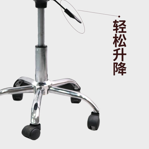 XB027-SP-T美容凳活动轮绿色（升降45-55cm）凳子 商品图1