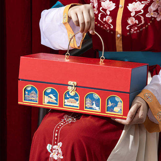 中秋月饼包装盒高档礼盒烘焙店甜品包装空盒【仅礼盒 包装盒DIY】 商品图5