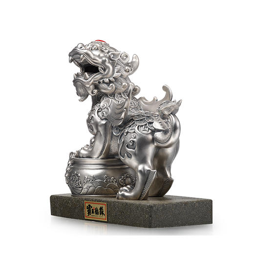 霸王貔貅摆件足银888g工艺品 复古国潮高档商务礼品大气皮质包装 商品图2