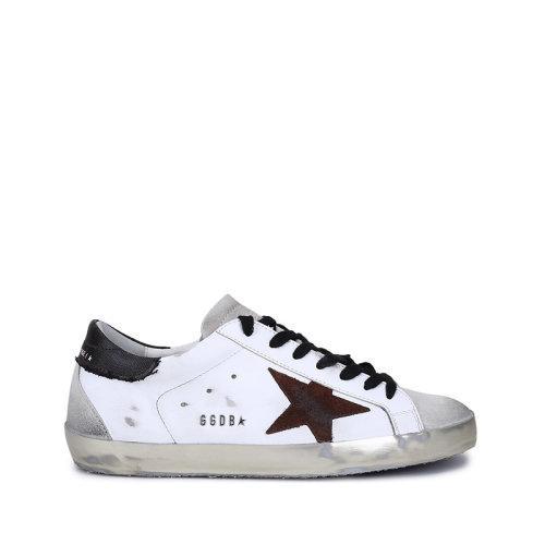 GOLDEN GOOSE DELUXE BRAND/GOLDEN GOOSE DELUXE BRAND黄金鹅 男士皮革Super-Star系带休闲运动鞋板鞋脏脏鞋 GMF00102 F002149 商品图0