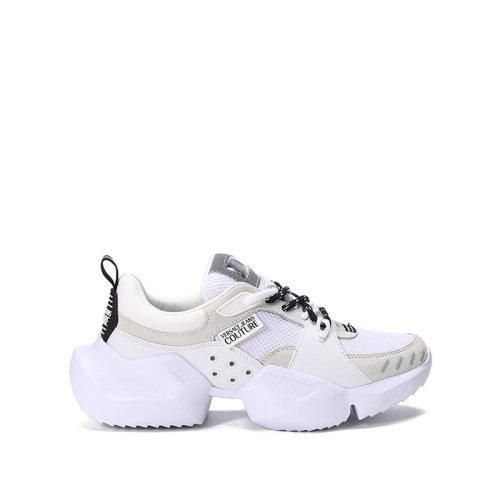 VERSACE JEANS COUTURE范思哲 男士织物等多种材质拼接系带休闲运动鞋 71YA3SU4 ZS090 商品图0