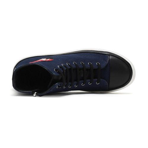 AlexanderMcQueen/亚历山大麦昆 男士织物配皮高帮休闲运动鞋 505140 W4H53 商品图3