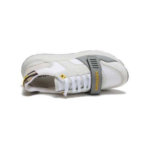 BURBERRY/博柏利 2021款 男款织物配皮系带休闲运动鞋 80372581 商品图3