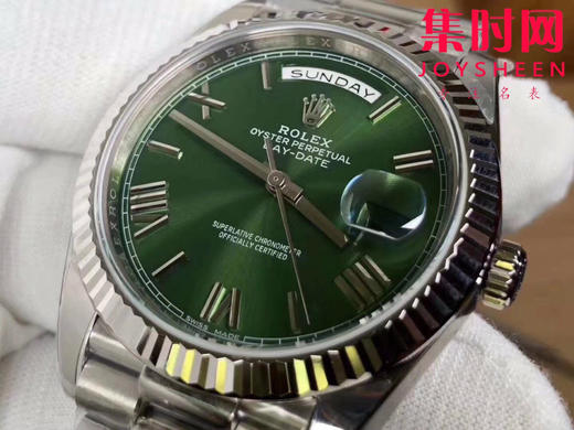 EW劳力士星期日历型系列 日志40mm 款式：墨绿面 男士腕表 商品图3