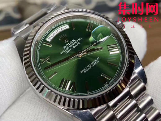EW劳力士星期日历型系列 日志40mm 款式：墨绿面 男士腕表 商品图2