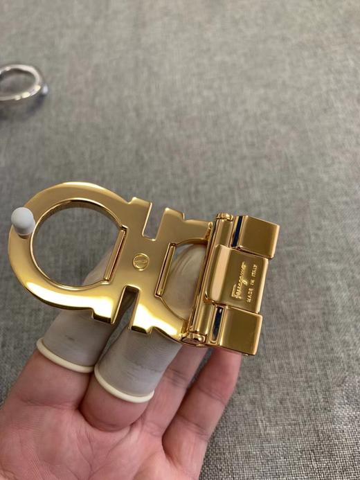 菲拉格慕FERRAGAMO男士金扣牛皮腰带，货号679535-0644558. 商品图5