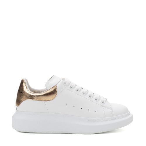 Alexander McQueen/亚历山大麦昆 男士牛皮系带运动鞋 553680 WHNBG小白鞋 商品图0