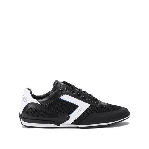 HUGO BOSS/雨果博斯 2021款 男士织物等多种材质拼接网眼系带休闲运动鞋 50445677 商品图0