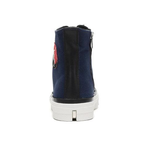 AlexanderMcQueen/亚历山大麦昆 男士织物配皮高帮休闲运动鞋 505140 W4H53 商品图2