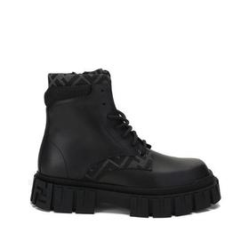 FENDI/芬迪【21秋冬新款】男士Fendi Force系列牛皮/织物系带厚底靴子短靴及踝靴 7U1458 ADMK