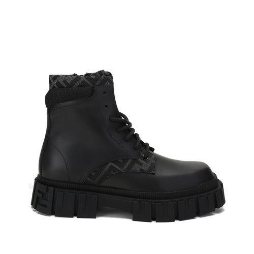 FENDI/芬迪【21秋冬新款】男士Fendi Force系列牛皮/织物系带厚底靴子短靴及踝靴 7U1458 ADMK 商品图0