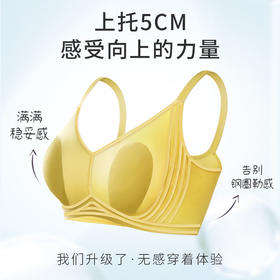 黛唯梵 七夕节限定两件装！！【弧度减小，轻薄自然】2022年夏季超薄内衣，冰凉果冻面膜大胸显小胸兔耳朵水晶杯无痕文胸