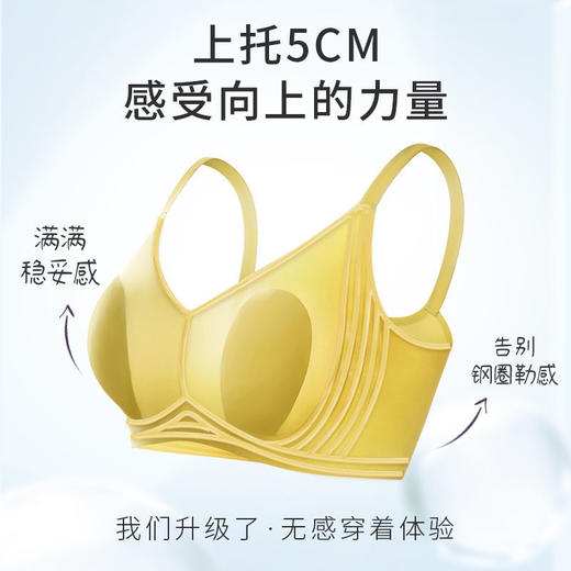 黛唯梵 七夕节限定两件装！！【弧度减小，轻薄自然】2022年夏季超薄内衣，冰凉果冻面膜大胸显小胸兔耳朵水晶杯无痕文胸 商品图0