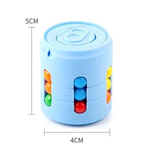 儿童旋转易拉罐魔方指尖魔方思维智力开发手指陀螺小魔豆玩具 商品图5