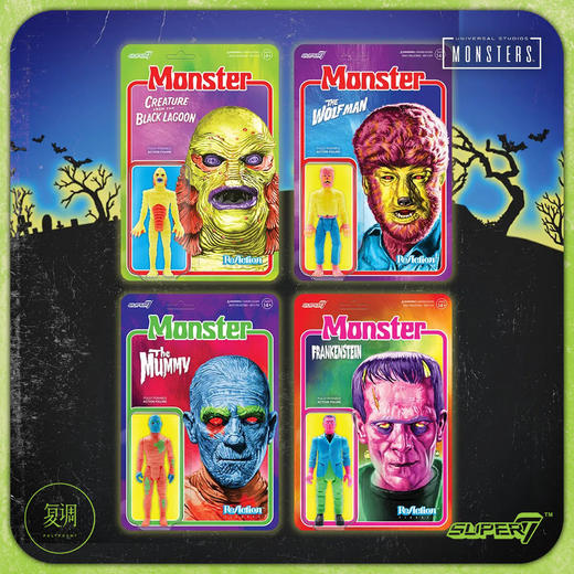 现货 Super7 环球怪物挂卡系列 定制色版 商品图1