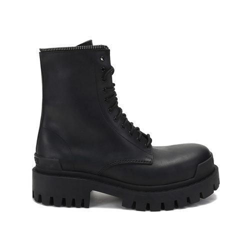 Balenciaga/巴黎世家【21秋冬新款】男士牛皮革Master大号圆头系带靴子短靴厚底鞋 664500 WA9O1 商品图0