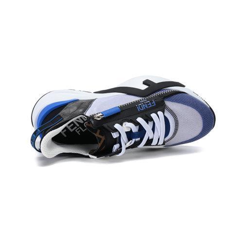 FENDI/芬迪 男士织物配皮等多种材质拼接休闲运动鞋 7E1392 AD7V 商品图4