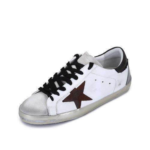 GOLDEN GOOSE DELUXE BRAND/GOLDEN GOOSE DELUXE BRAND黄金鹅 男士皮革Super-Star系带休闲运动鞋板鞋脏脏鞋 GMF00102 F002149 商品图1