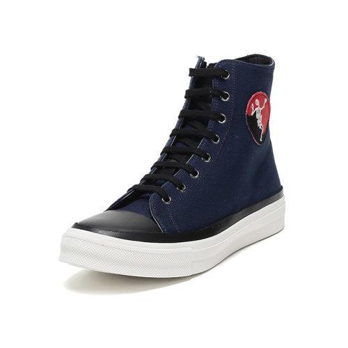AlexanderMcQueen/亚历山大麦昆 男士织物配皮高帮休闲运动鞋 505140 W4H53 商品图1