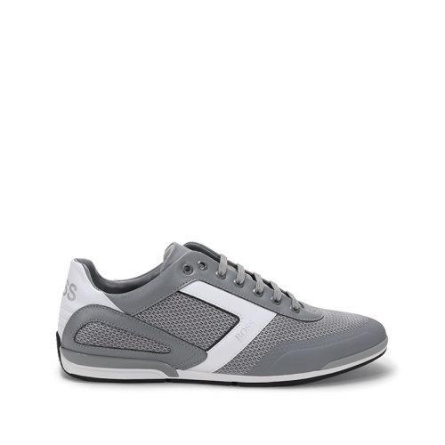 HUGO BOSS/雨果博斯 2021款 男士织物等多种材质拼接网眼系带休闲运动鞋 50445677 商品图5