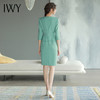 IWY/绿色西装连衣裙五分袖高端气质名媛女神范高级感职业装裙西服Q750 商品缩略图3