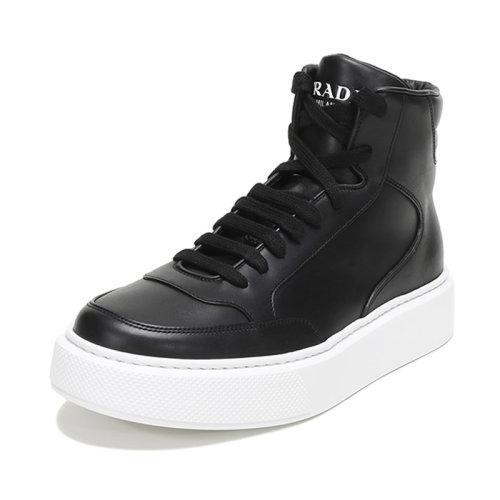 PRADA/普拉达 男士牛皮高帮系带休闲运动鞋 4T3454 3A6F 商品图6