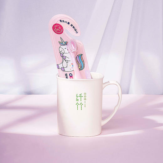 茗诗洁超柔软毛护龈儿童牙刷（粉）2403135 商品图3