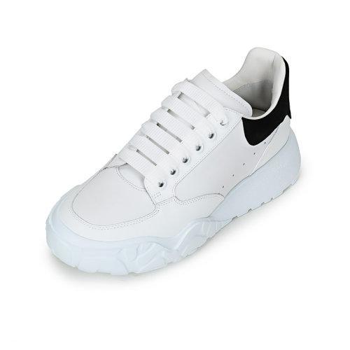 2021春夏 Alexander McQueen/亚历山大麦昆 男士皮革系带休闲运动鞋 634619 WHZ9小白鞋 商品图1