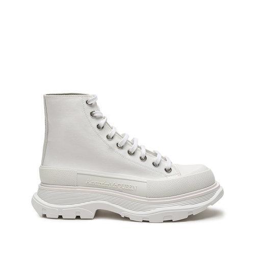 Alexander McQueen/亚历山大麦昆 2021款 男士织物系带厚底靴子短靴 604254 W4L32 商品图10