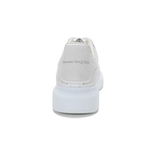 Alexander McQueen/亚历山大麦昆 2021款 男士绒面皮革系带休闲运动鞋 645868 WHFBR小白鞋 商品图2